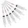 Wikult 6PCS 5MLCC Ink Filling Plastic Syringe with Blunt Stainless Needle Tip for Fountain Pen Printer