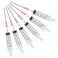 Wikult 6PCS 5MLCC Ink Filling Plastic Syringe with Blunt Stainless Needle Tip for Fountain Pen Printer