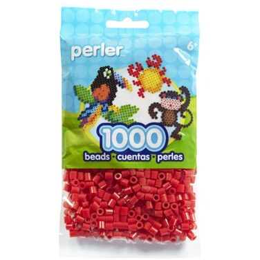 Perler Beads Fuse Beads for Crafts 1000pcs Red 65 x 35 x 05