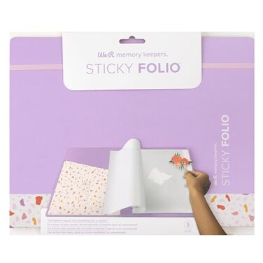 We R Memory Keepers Sticky Foil LilacThemed File Folder with Permanent Adhesive 11 x 85 in