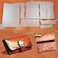 FASTROHY PVC DIY Women Wallet Leather Stencil Pattern Leather Craft Sewing Template Set