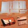 FASTROHY PVC DIY Women Wallet Leather Stencil Pattern Leather Craft Sewing Template Set