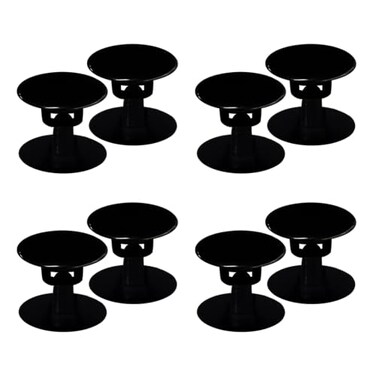Koomduk 8 Sets Replacement Rivets for Beach Shoe Replacement Button Replacement Parts Compatible for Clog Beach Shoe Strap Repair Black
