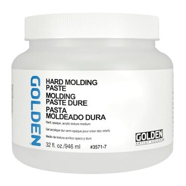 GOLDEN Hard Molding Paste 32 fl oz Jar Professional Acrylic Paste Medium SemiOpaque
