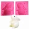 Fewo 3D Rabbit Candle Mold Easter Bunny Silicone Chocolate Candy Mold Cake Decorating Tools Plaster of Paris Soap Epoxy Resin Mold