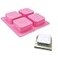 X-Haibei XHaibei Basic Plain Square Lotion Bar Soap Mold Making 4ozCell Big Size
