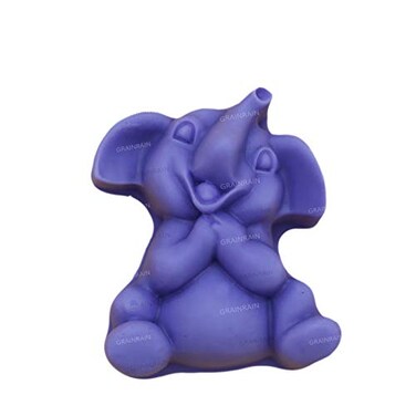 GRAINRAIN Grainrain Silicon Soap Mold Handcraft DIY 2D Candle Resin Mould for Handmade Soap Elephant 11218