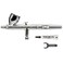 Iwata Eclipse HPCS Airbrush Gravity Feed Dual Action HighFlow Atomization for Fine Detail to Wide Coverage E3 Nozzle 024 oz Cup Ideal for Artists Model Painting Cosplay More