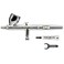 Iwata Eclipse HPCS Airbrush Gravity Feed Dual Action HighFlow Atomization for Fine Detail to Wide Coverage E3 Nozzle 024 oz Cup Ideal for Artists Model Painting Cosplay More