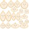 Framendino 18 Pack Mini Embroidery Hoops Tiny Round for DIY Jewelry Pendant and Keychain
