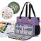 LUXJA Embroidery Project Carrying Case Embroidery Kits Storage Bag Bag Only Purple