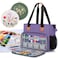 LUXJA Embroidery Project Carrying Case Embroidery Kits Storage Bag Bag Only Purple