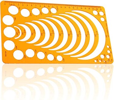 JDYYICZ Circle Radius Master Drawing Template Arc Template Stencil