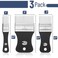 Bates Choice Bates Flat Paddle Paint Brush Set 3 Pack Nylon Bristles Painting Brushes Ergonomic Handle