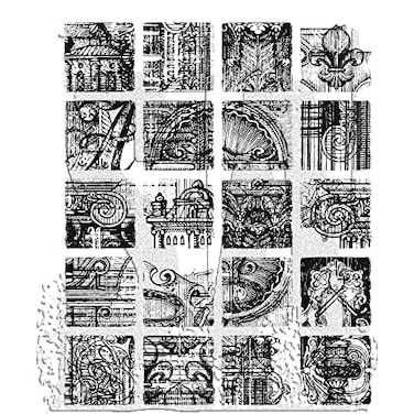 Stampers Anonymous Tim Holtz Cling Rubber Stamps Creative Blocks CMS464 Stamper Anonymous