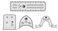 Creative Grids Machine Quilting Tool 4 Pack Squiggy Archie Shorty Slim