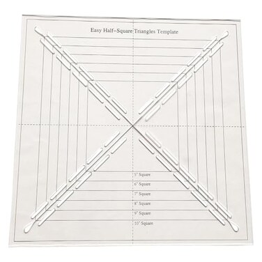 Bequilter Easy HalfSquare Triangles Template for Quilting