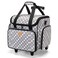 LUXJA Serger Case with Detachable Dolly Bag with Removable Padding Pad Fit for Most Standard Machines Gray Dots