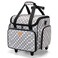 LUXJA Serger Case with Detachable Dolly Bag with Removable Padding Pad Fit for Most Standard Machines Gray Dots