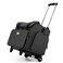 LUXJA Serger Case with Detachable Dolly Serger Bag with Removable Padding Pad Fit for Most Standard Serger Machines Black