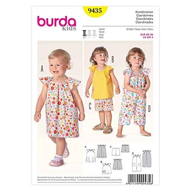 burdastyle Burda B9435 Coordinates Sewing Pattern 19 x 13 cm