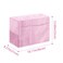 TEQIN Foldable Sewing Machine Protective Cover with Storage Pockets Universal Dustproof Quilted Dust Cover Pink