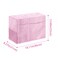 TEQIN Foldable Sewing Machine Protective Cover with Storage Pockets Universal Dustproof Quilted Dust Cover Pink