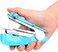 ZGLUZP Blue Mini Handheld Sewing Machine Portable Manual Sewer Perfect for Needlework Projects OnTheGo