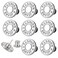 ZENGLU Upgraded 8 Sets Jean Buttons pins No Sew Instant 17mm Replacement Button Adjustable Pants Buttons Kit