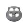 DYZD Plastic Cord Lock End Toggle Double Hole Spring Stopper Fastener Slider Toggles End Grey 10PCS