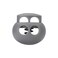 DYZD Plastic Cord Lock End Toggle Double Hole Spring Stopper Fastener Slider Toggles End Grey 10PCS