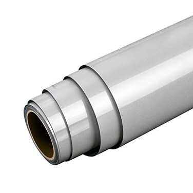 HTVRONT Reflective Heat Transfer Vinyl HTV Roll 12x10 Silver Iron On Vinyl Roll for TShirt Light Grey