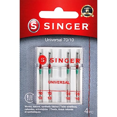 SINGER Universal Regular Point Sewing Machine Needles Size 70105 Count