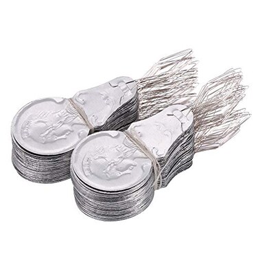 GREEN FABWOOD 100x Silver Tone Wire Loop DIY Needle Threader Stitch Insertion Hand Machine Sewing Tool