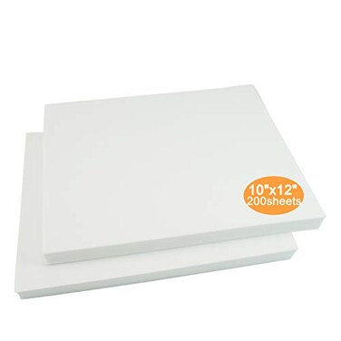 New brothread Tear Away Machine Embroidery Stabilizer Backing 10x12 200 Precut Sheets Medium Weight 18 oz Fits 5x7 Hoops