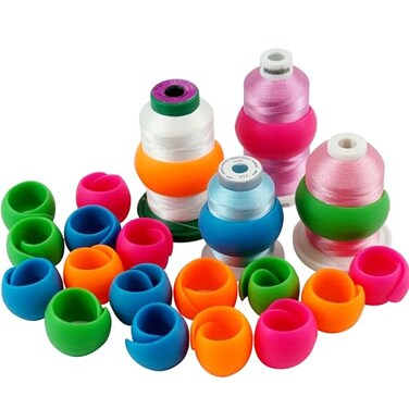 New brothread New Brothread 20pcs Thread Spool SaversSpool Huggers Prevent Tails from Unwinding No Loose Ends for Sewing and Embroidery Machine Thread Spools