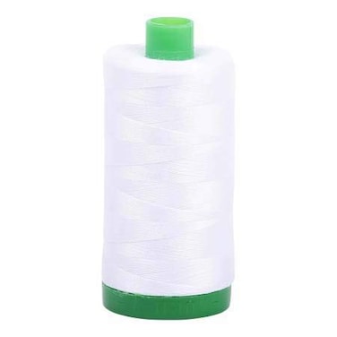 Aurifil Mako Cotton 40 Wt 2024 White 1094 Yds