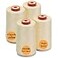 New brothread 30 Options 4 Large Cones of 5500Y 5000M Each All Purpose Spun Polyester Thread 40S2 Tex27 for Serger Overlock Quilting Piecing and Sewing Ivory White