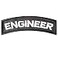 LEGEEON Engineer Tab Badge US Army Tactical Morale Touch Fastener Patch