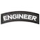 LEGEEON Engineer Tab Badge US Army Tactical Morale Touch Fastener Patch