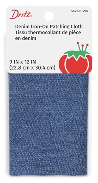Dritz Denim IronOn Patching Cloth 9 x 12Inch 1 Count Faded Blue