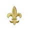 Wholesale Applique Gold Fleur De Lis Embroidered Iron on Patch