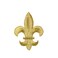 Wholesale Applique Gold Fleur De Lis Embroidered Iron on Patch