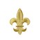 Wholesale Applique Gold Fleur De Lis Embroidered Iron on Patch