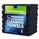 Microfiber Wholesale 16 x 24 Pro Multi Surface Microfiber Towels 6 Pack Black