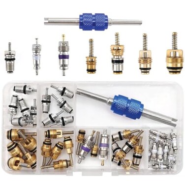 Mobling Car Air Conditioning Repair AC Valve Core Kit AC Removal Install Tool