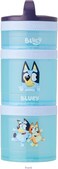 Whiskware Bluey Stackable Snack Containers for Babies Toddlers and Kids 3 Stackable Snack Cups for School and Travel Cupholder Friendly Bluey and Bingo Lets Do This