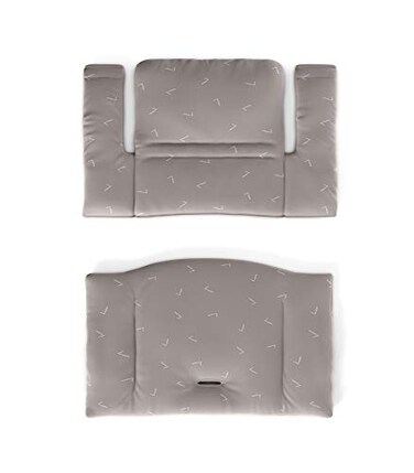 Stokke Tripp Trapp Classic Cushion Icon Grey Pair with Tripp Trapp Chair High Chair for Support and Comfort Machine Washable