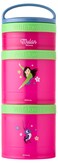 Whiskware Disney Princess Stackable Snack Containers for Kids 3 Stackable Snack Cups for School and Travel Mulan and CriKee