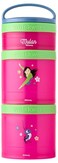 Whiskware Disney Princess Stackable Snack Containers for Kids 3 Stackable Snack Cups for School and Travel Mulan and CriKee